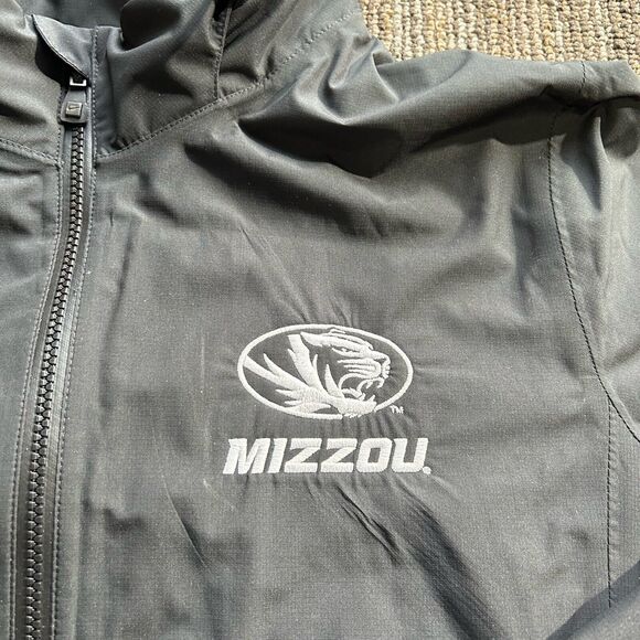 Nike Womens Storm Fit Black Windbreaker Jacket Golf Size Large Missouri Tigers - Picture 3 of 8